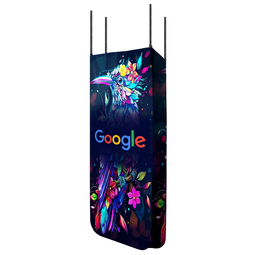 Hanging Box Banner Double Sided Print 800 x 2000 x 300mm